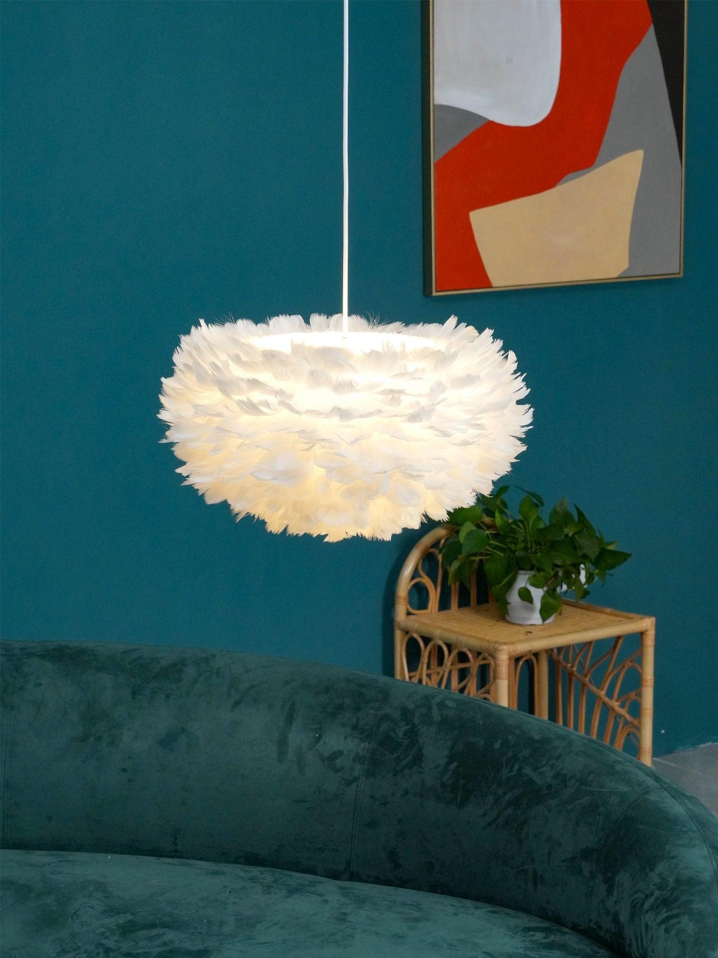 Goose Feathers Drop light Pendant Lamp