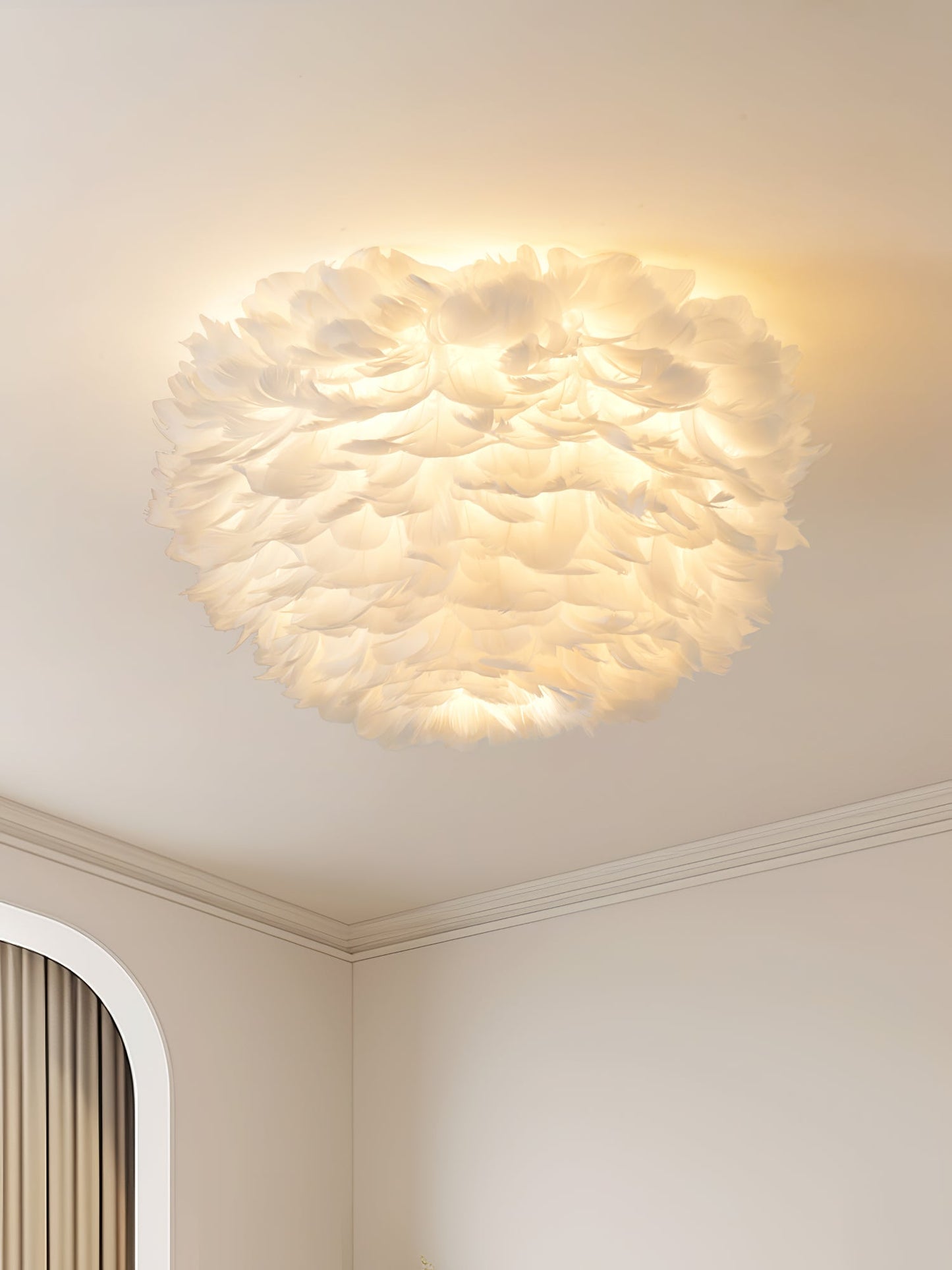 Feathered Ceiling-mounted light Ceiling Lamp