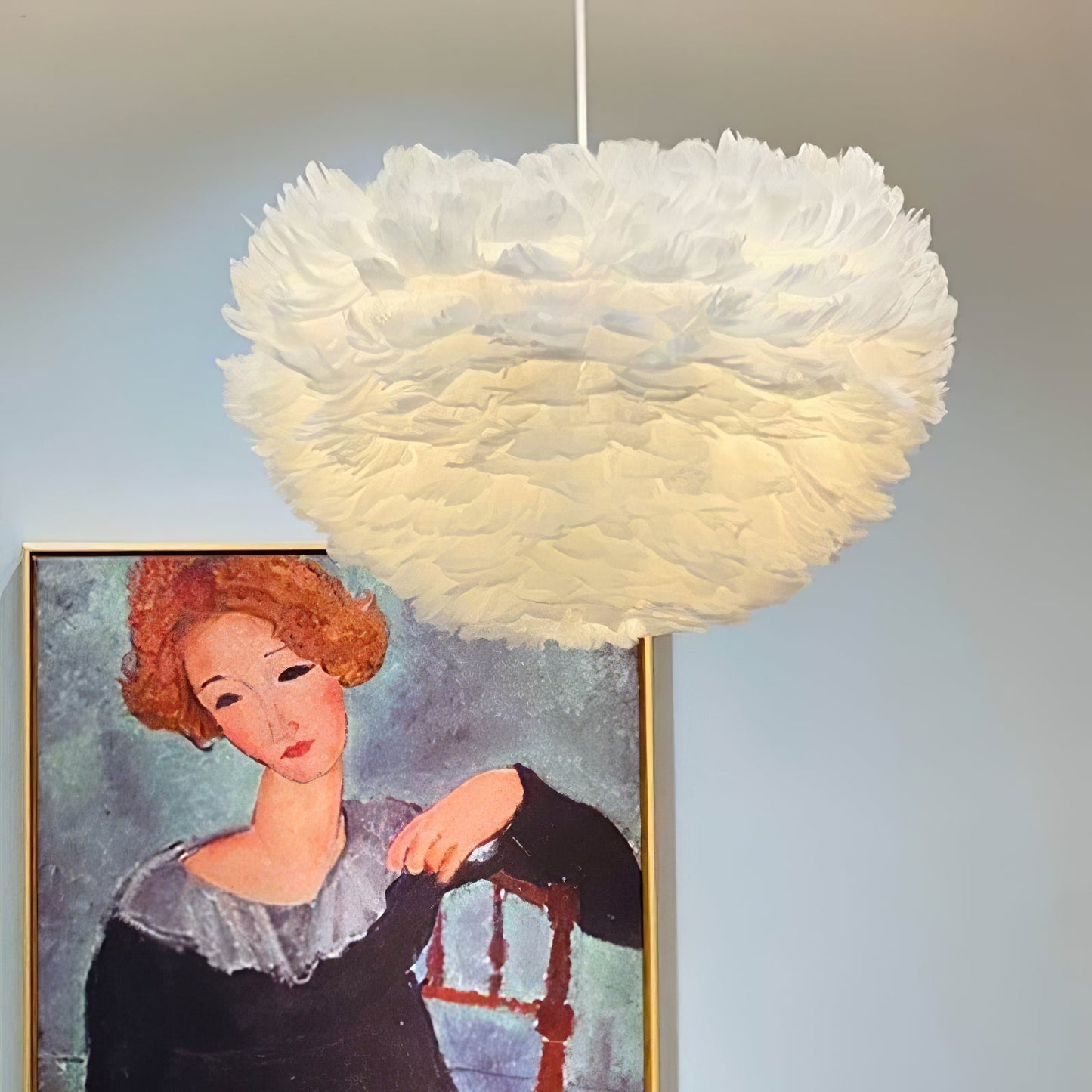 Goose Feathers Drop light Pendant Lamp