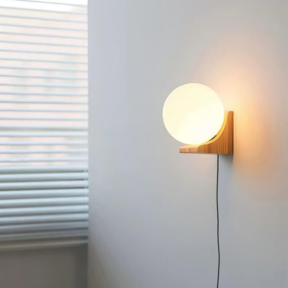 Evelyn Orb Plug-in Wall Lamp