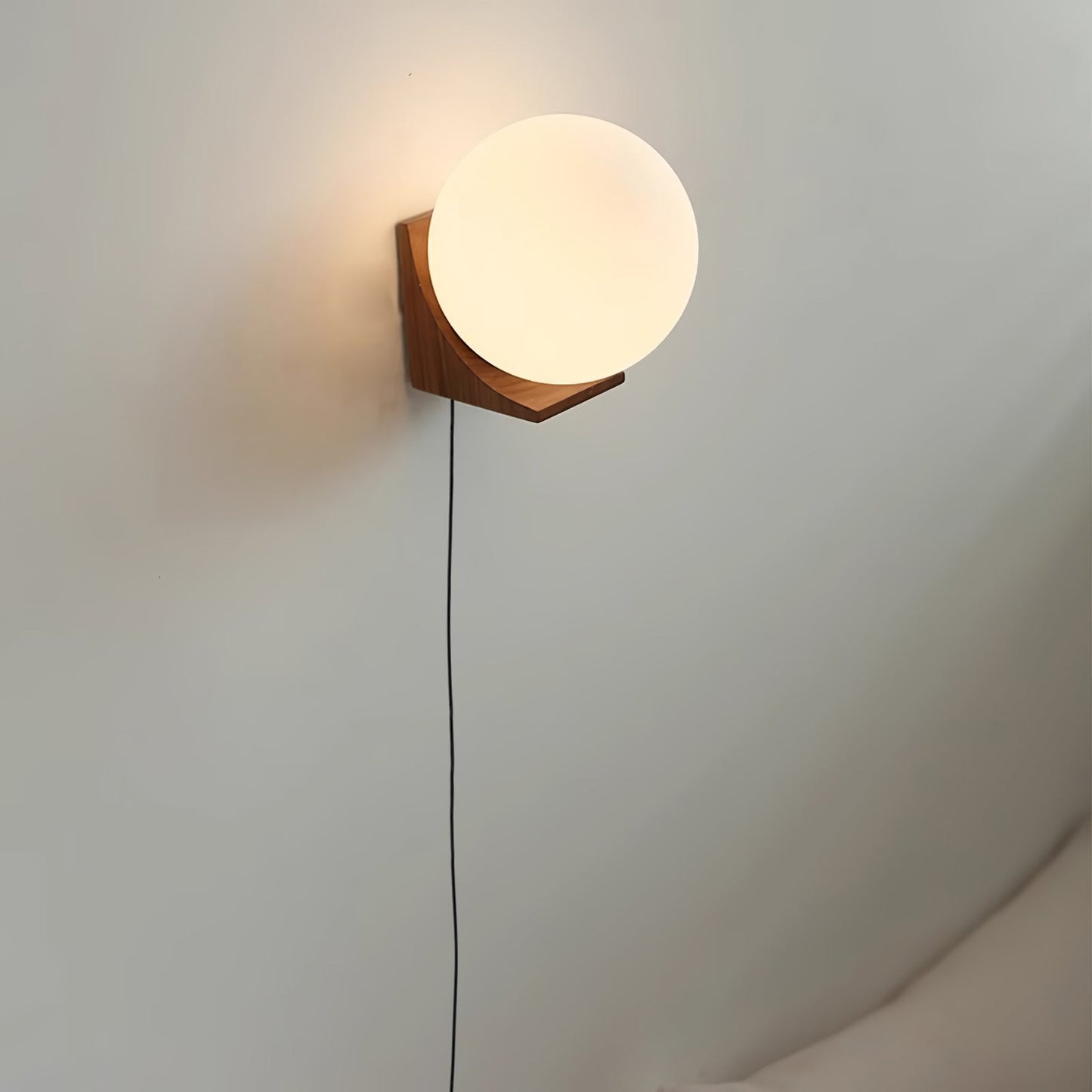 Evelyn Orb Plug-in Wall Lamp