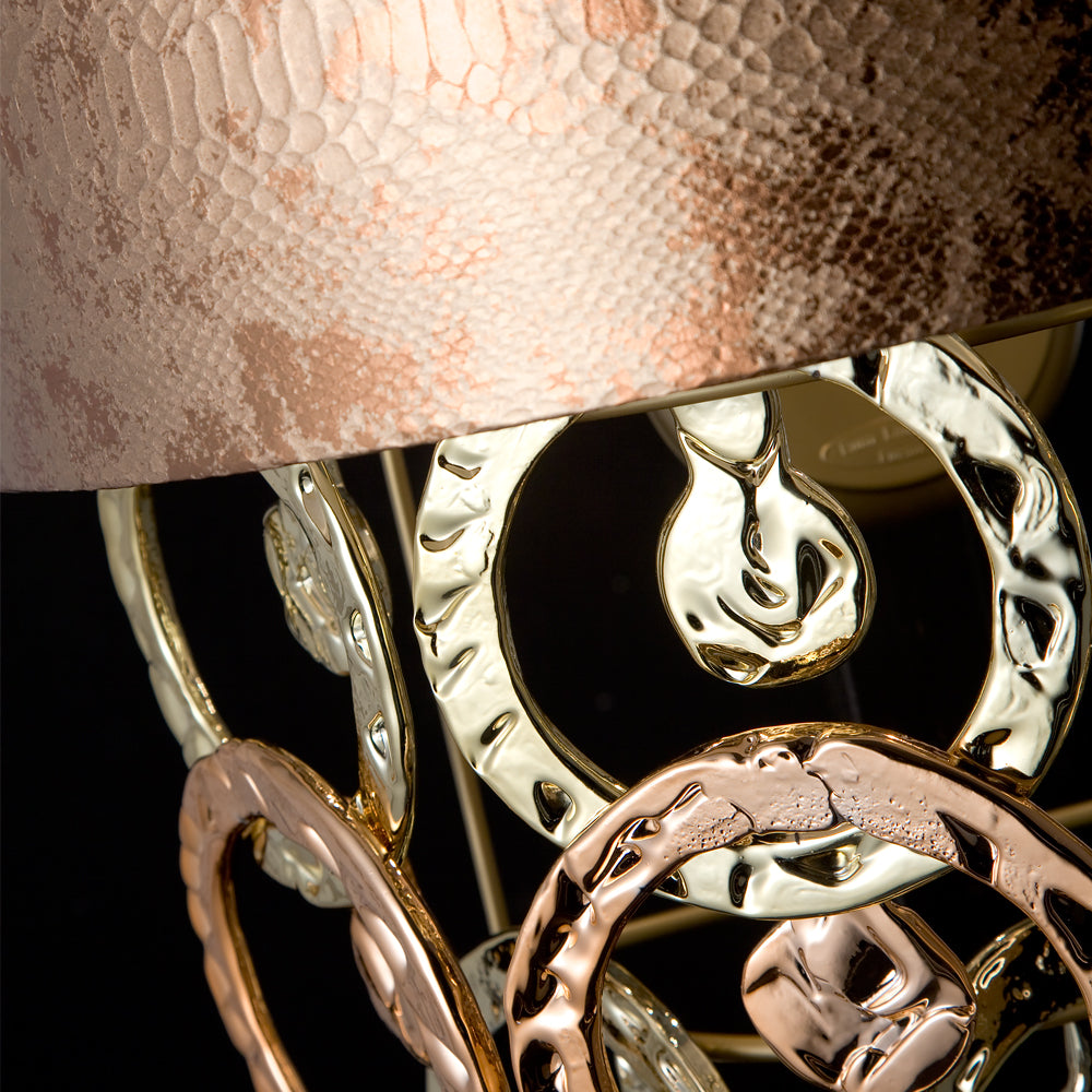 Luxury Copper Print Wall Light