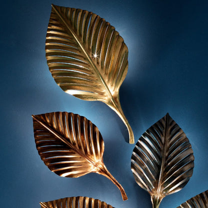 Exclusive Designer Italian Palm Leaf Wall Lights
