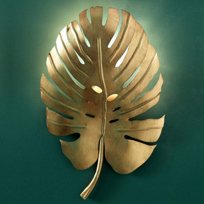 Exclusive Designer Italian Tropical Leaf Wall Lights