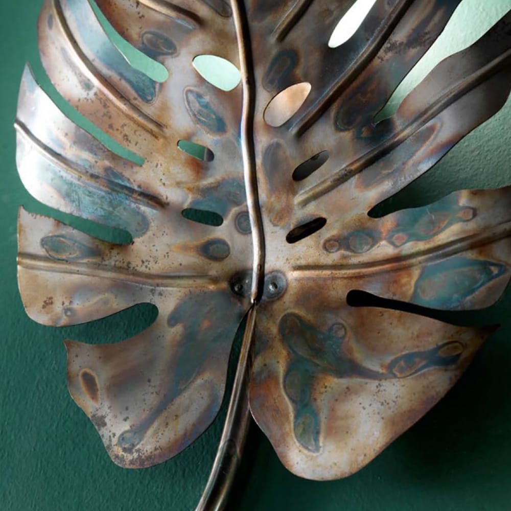 Exclusive Designer Italian Tropical Leaf Wall Lights