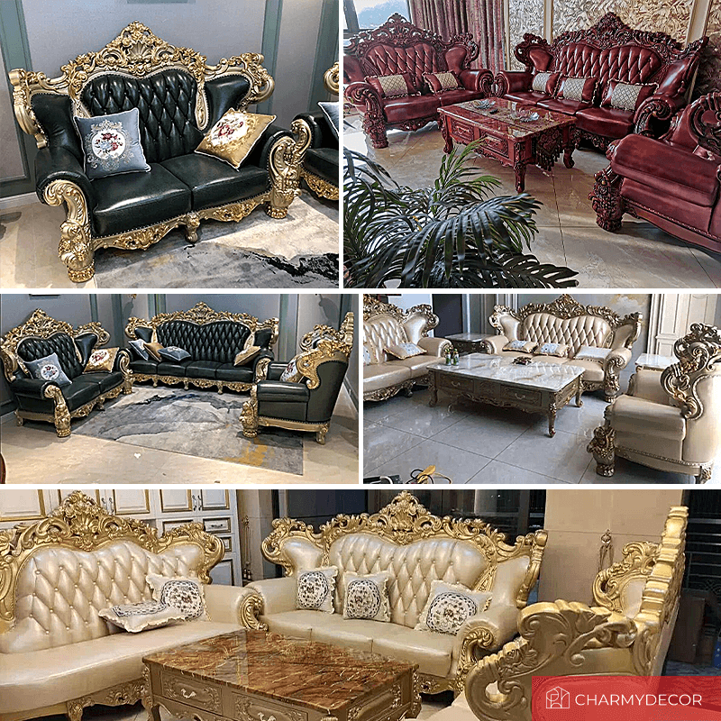 Exotic Golden Royal Sofa