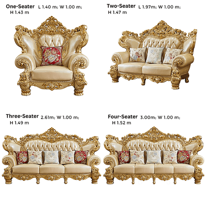 Exotic Golden Royal Sofa