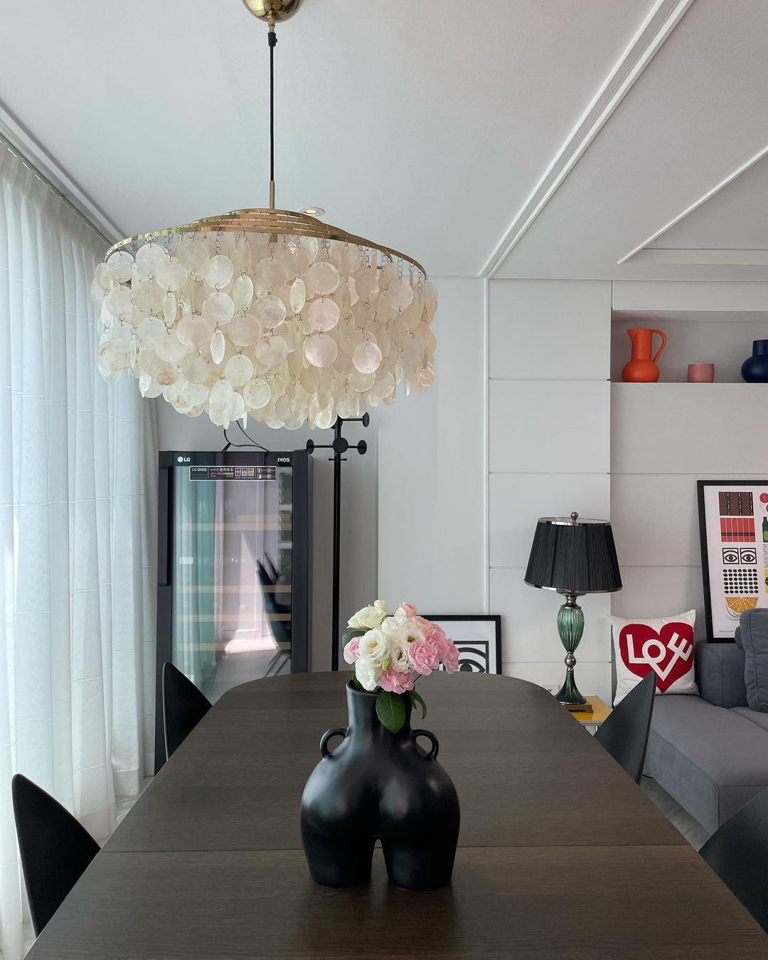 Round Shell Pendant light Chandelier