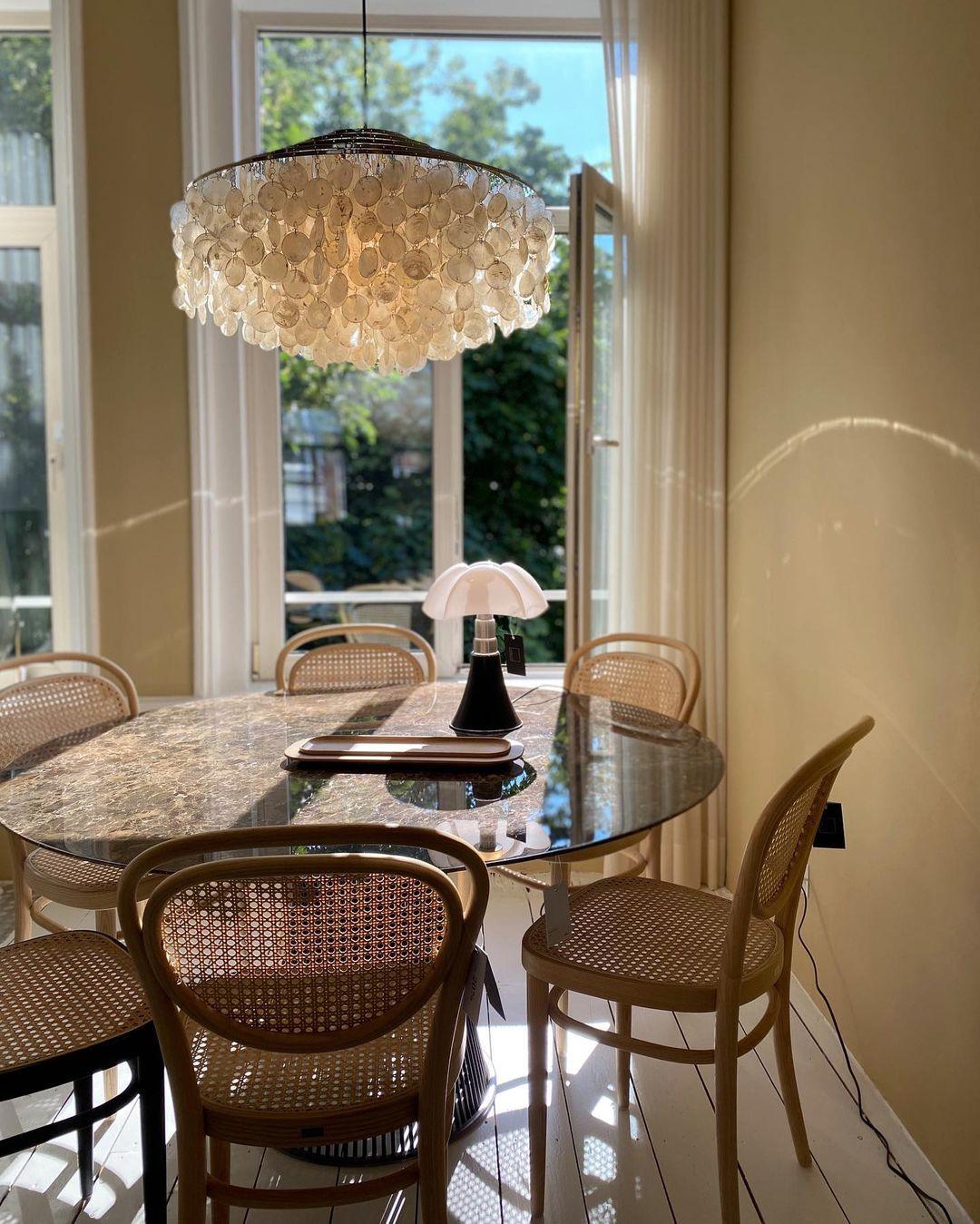 Round Shell Pendant light Chandelier