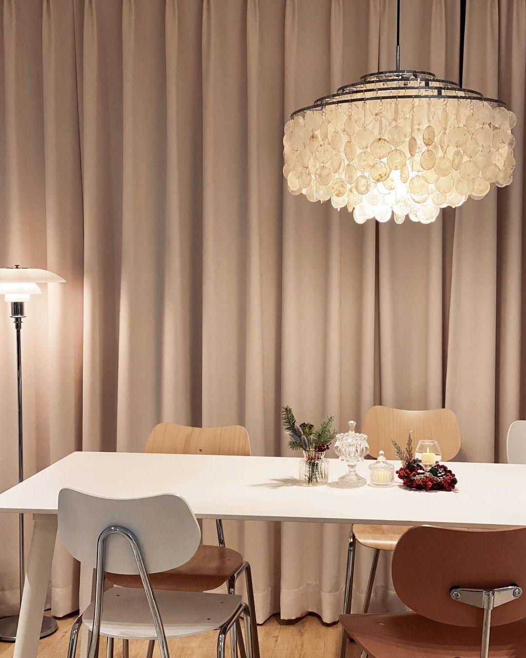 Round Shell Pendant light Chandelier