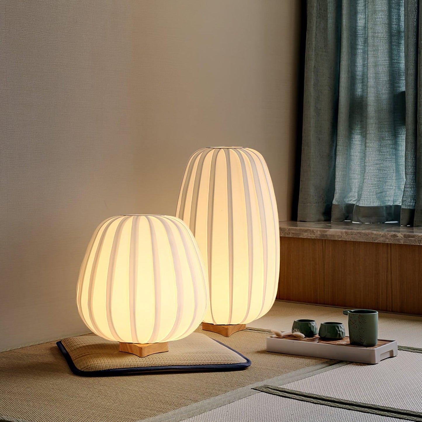 Fabric Minimalist Bedside lamp Table Lamp