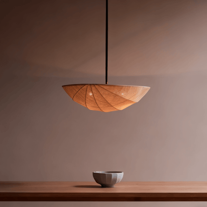 Fabric Saucer Pendant Light
