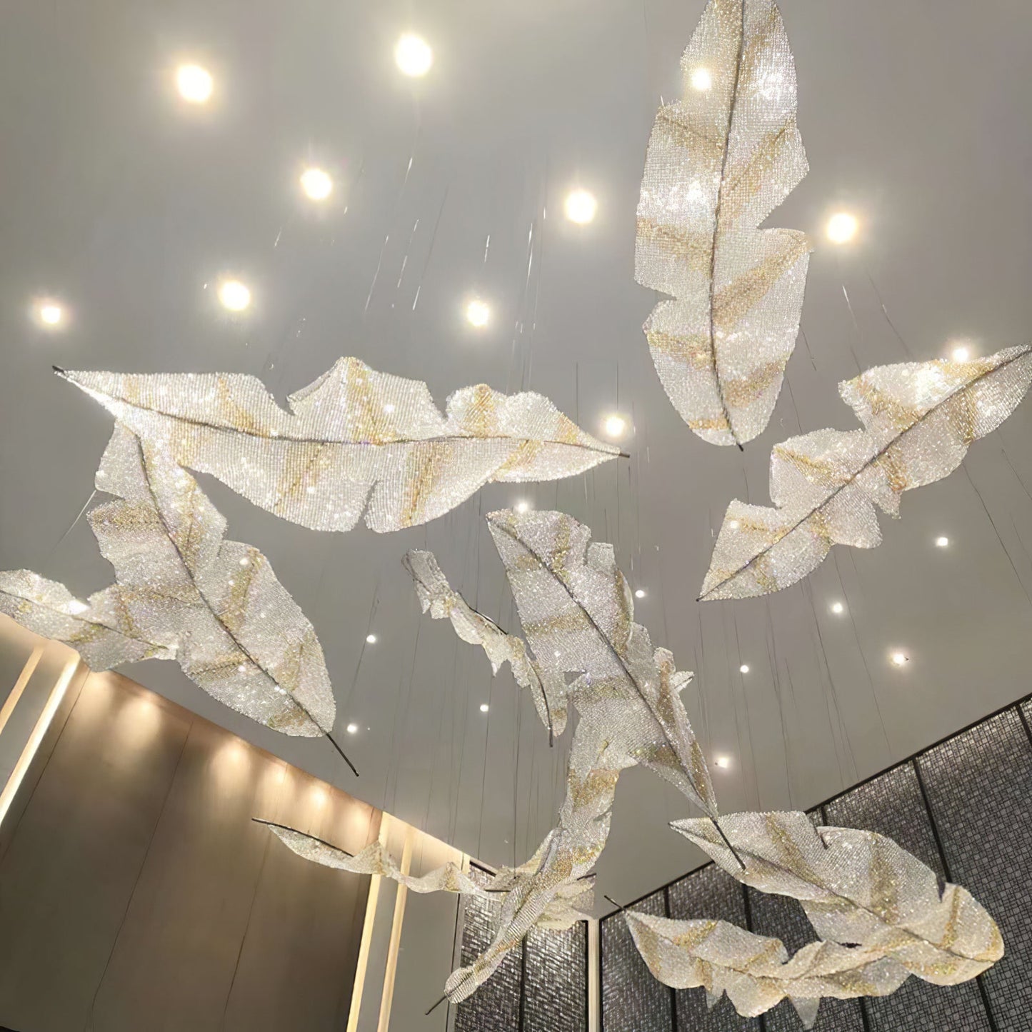 Falling Leaves Glass Pendant light Chandelier