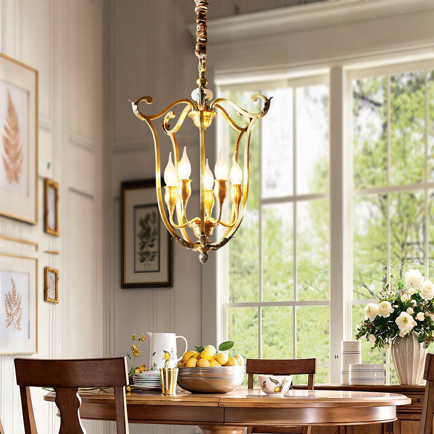 Farmhouse Lantern Electrolier Chandelier