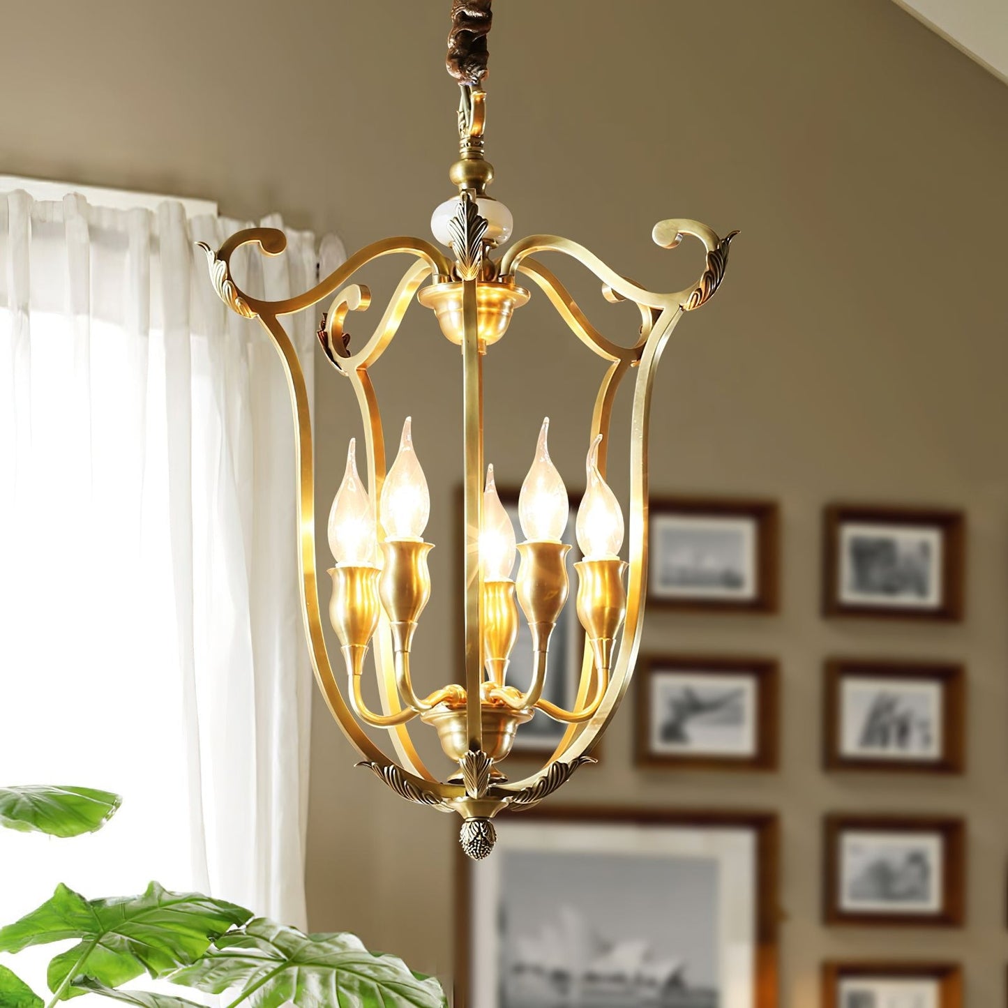 Farmhouse Lantern Electrolier Chandelier