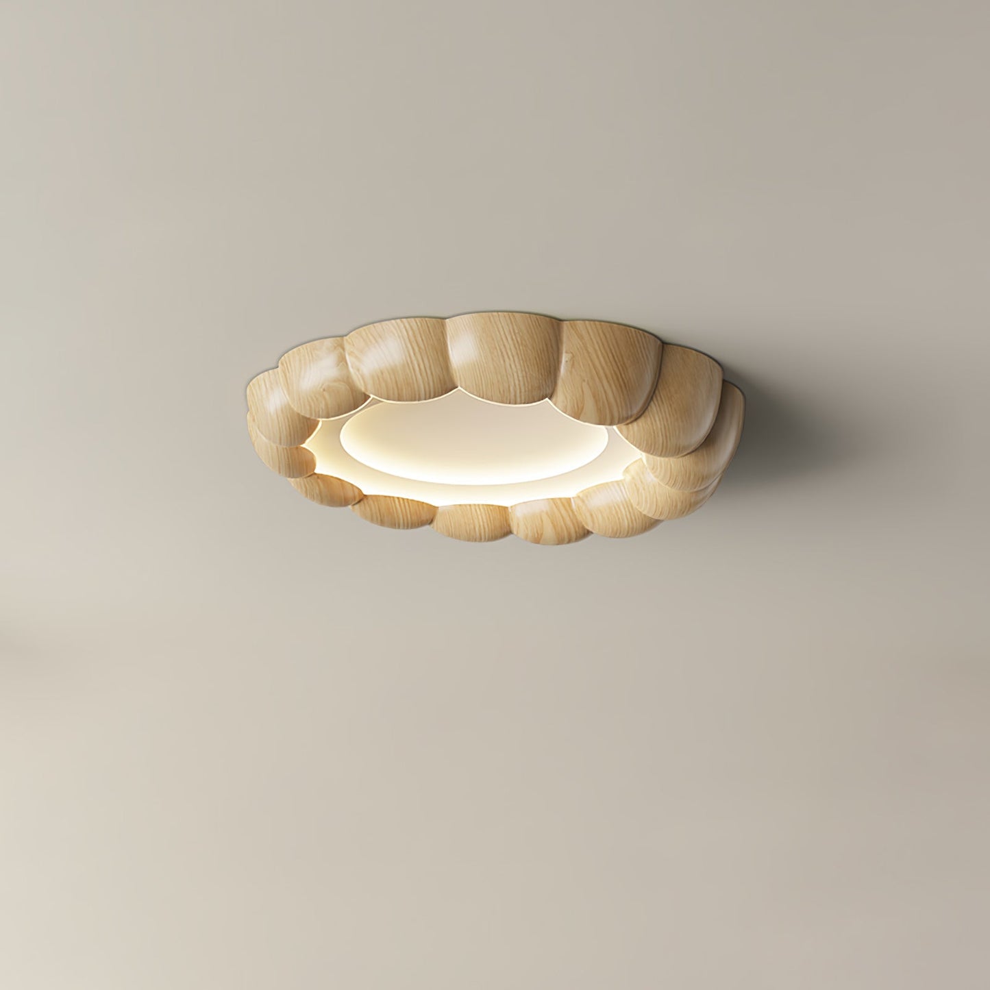 Faux Wood Ripple Ceiling-mounted light Ceiling Lamp