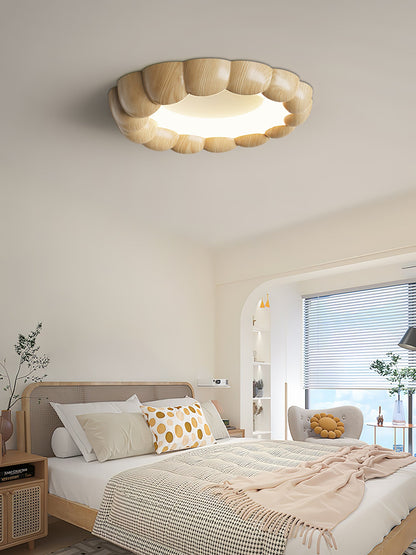 Faux Wood Ripple Ceiling-mounted light Ceiling Lamp