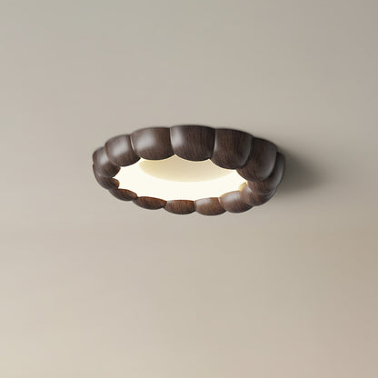 Faux Wood Ripple Ceiling-mounted light Ceiling Lamp