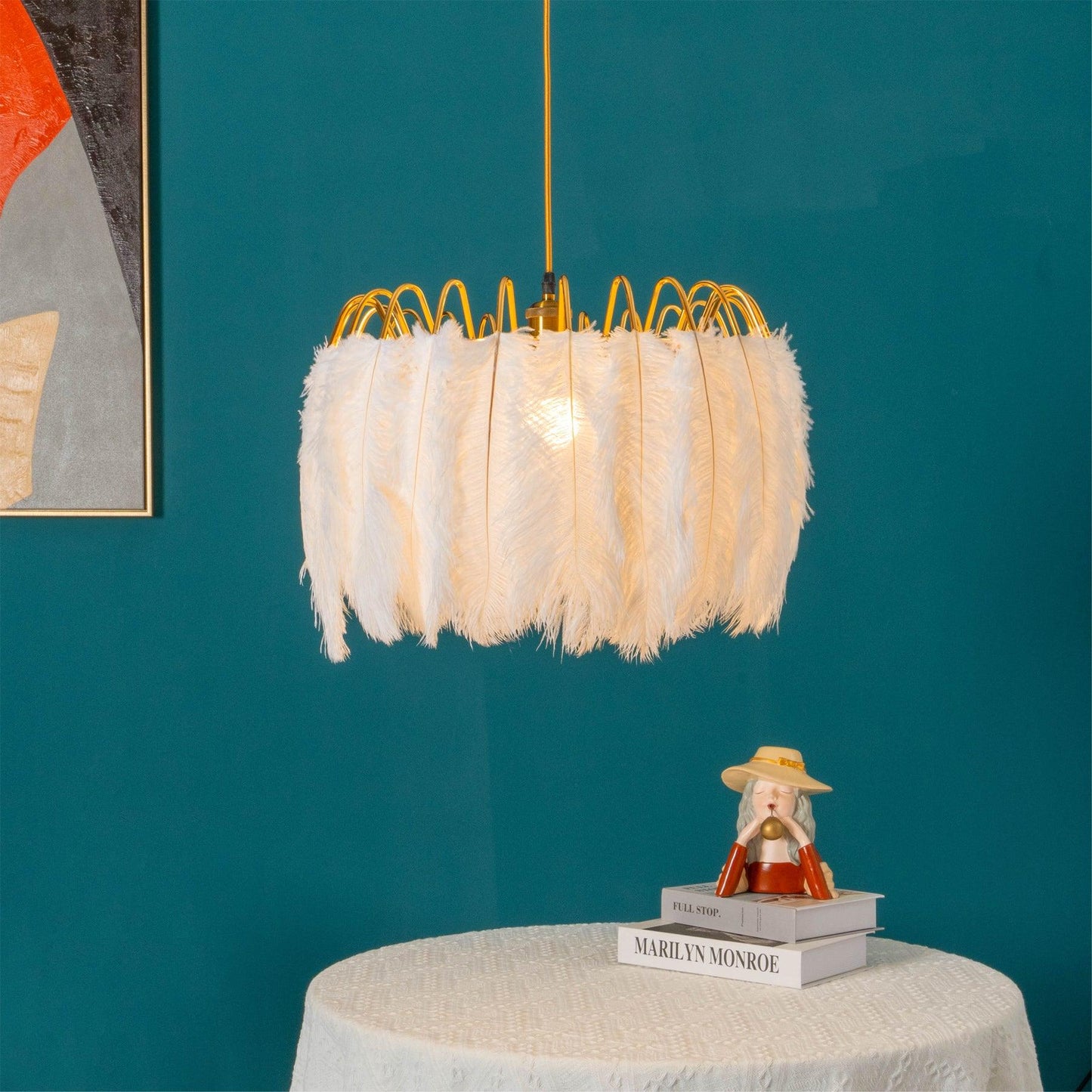 Feather Drop light Pendant Lamp