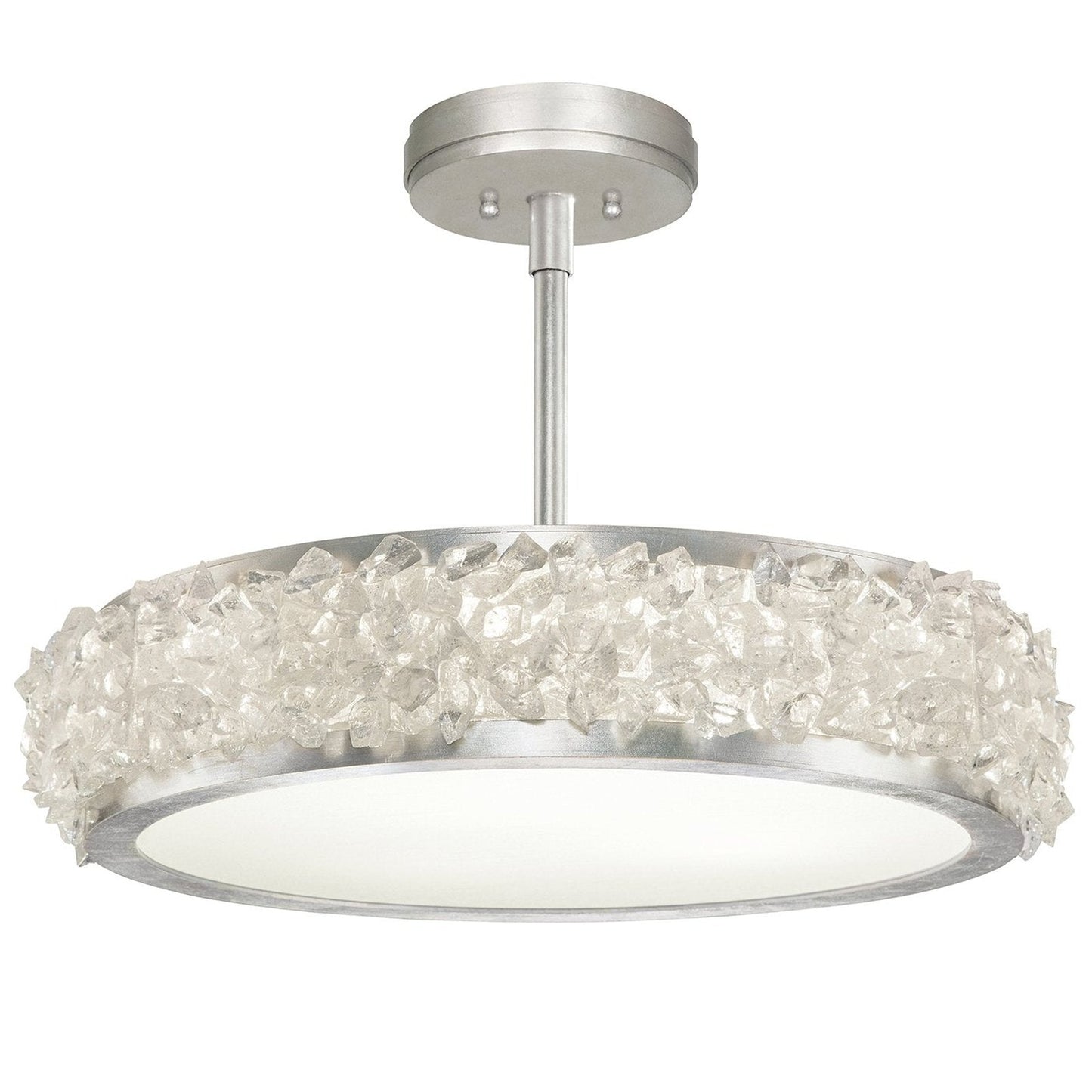 Fine Art Arctic Halo 23" Round Semi Flush Mount