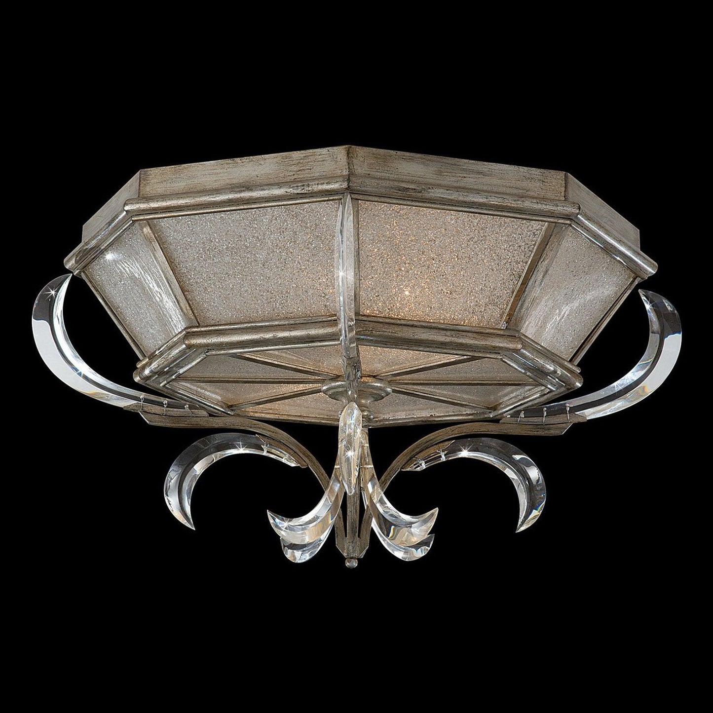 Fine Art Beveled Arcs 26" Flush Mount