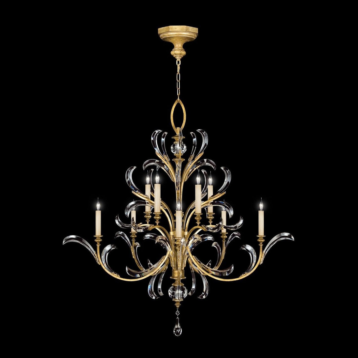 Fine Art Beveled Arcs 56" Round Chandelier