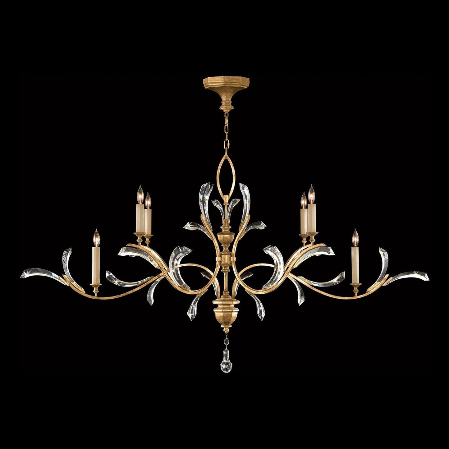 Fine Art Beveled Arcs 74" Chandelier