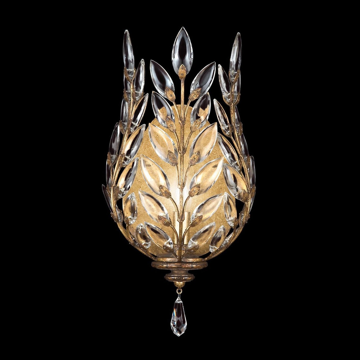 Fine Art Crystal Laurel 17" Sconce