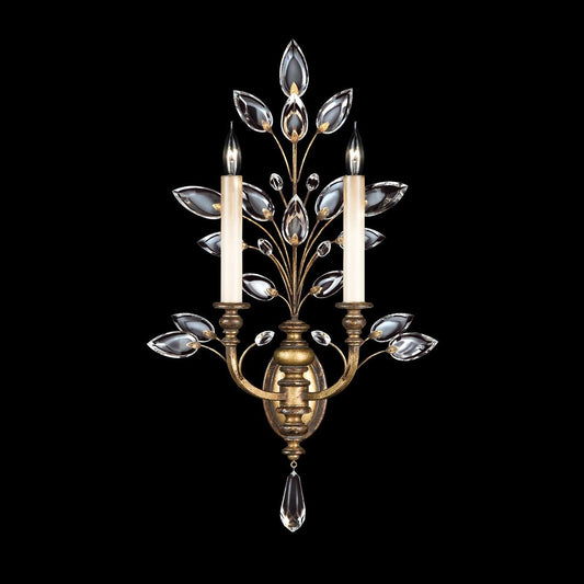 Fine Art Crystal Laurel 28" Sconce