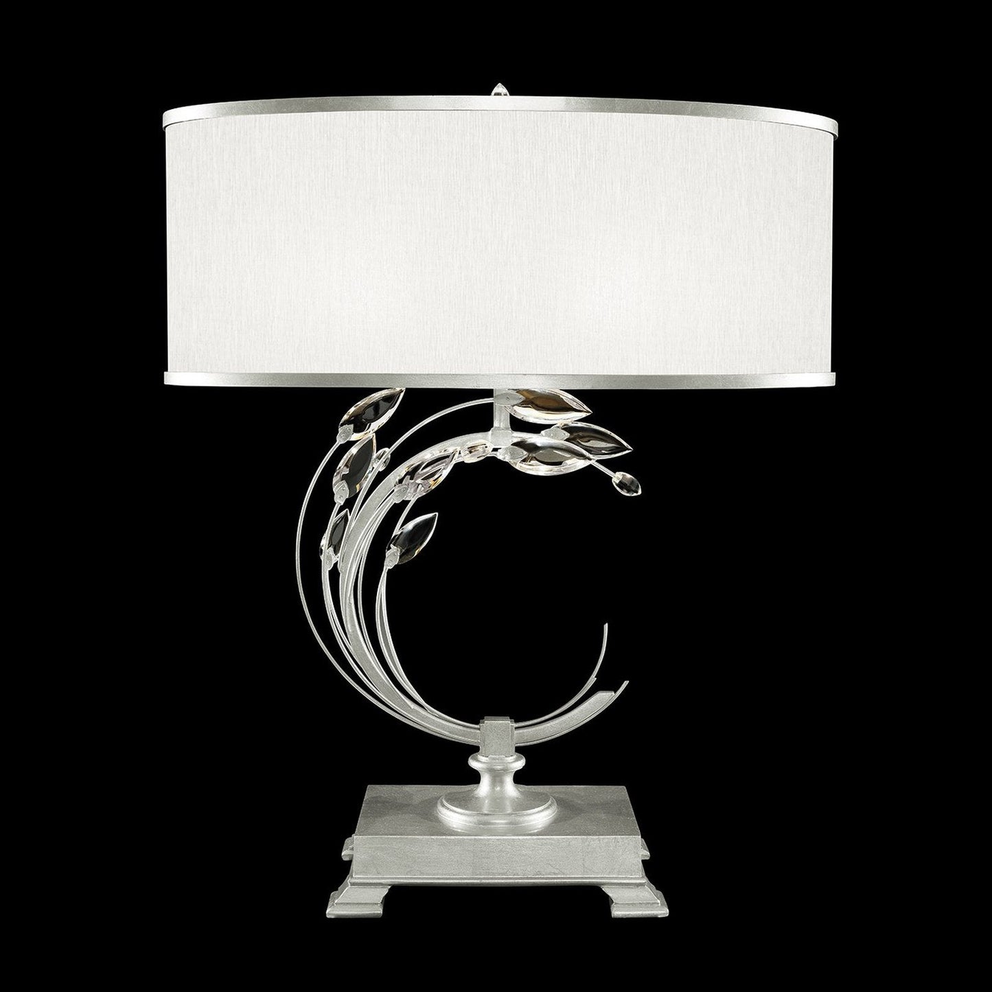 Fine Art Crystal Laurel 31" Round Table Lamp