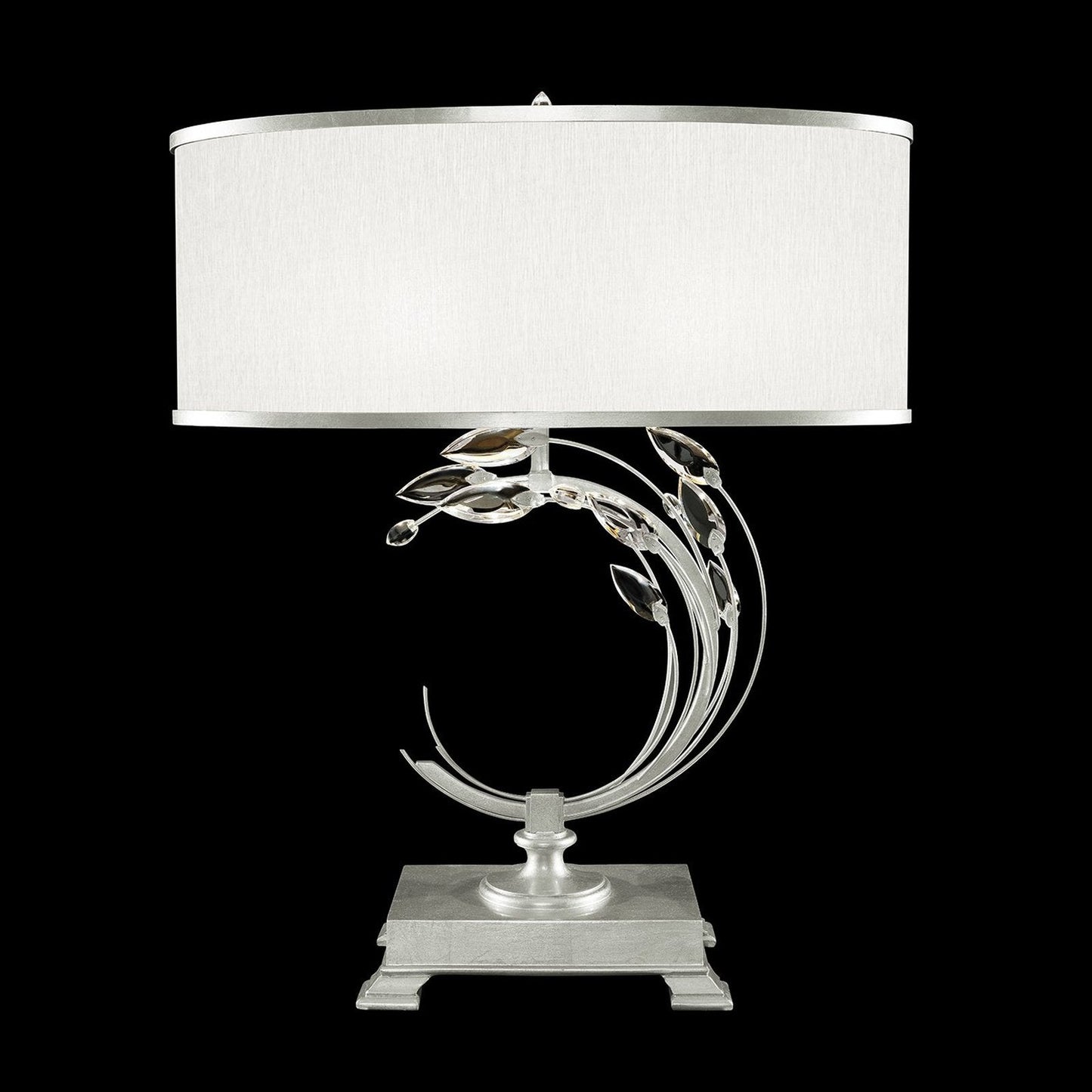 Fine Art Crystal Laurel 31" Round Table Lamp