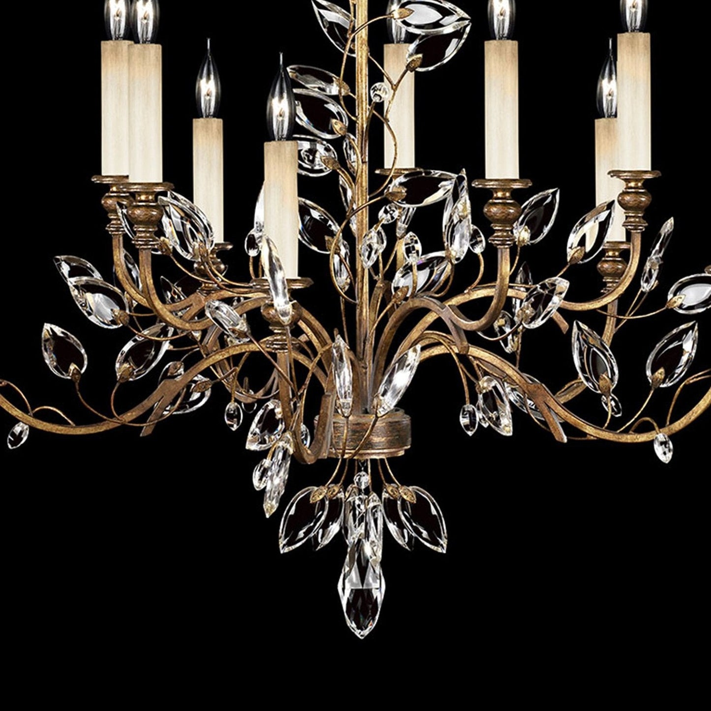 Fine Art Crystal Laurel 43" Round Chandelier