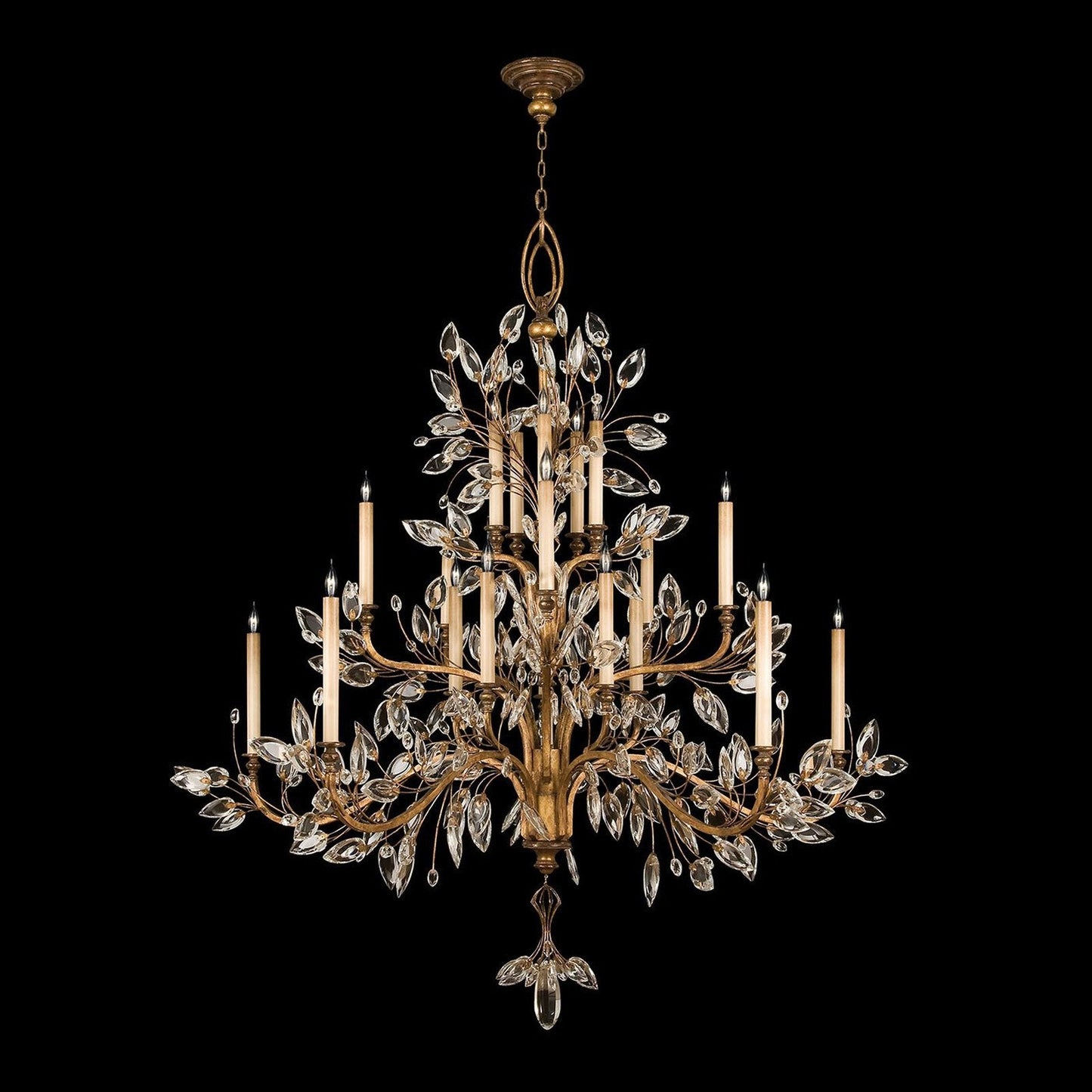 Fine Art Crystal Laurel 75" Round Chandelier