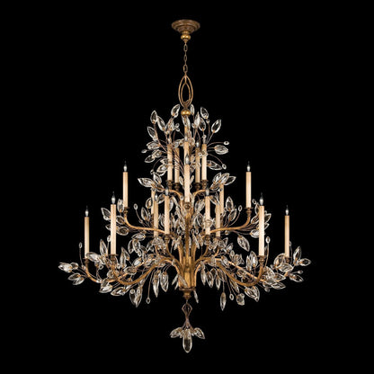 Fine Art Crystal Laurel 75" Round Chandelier