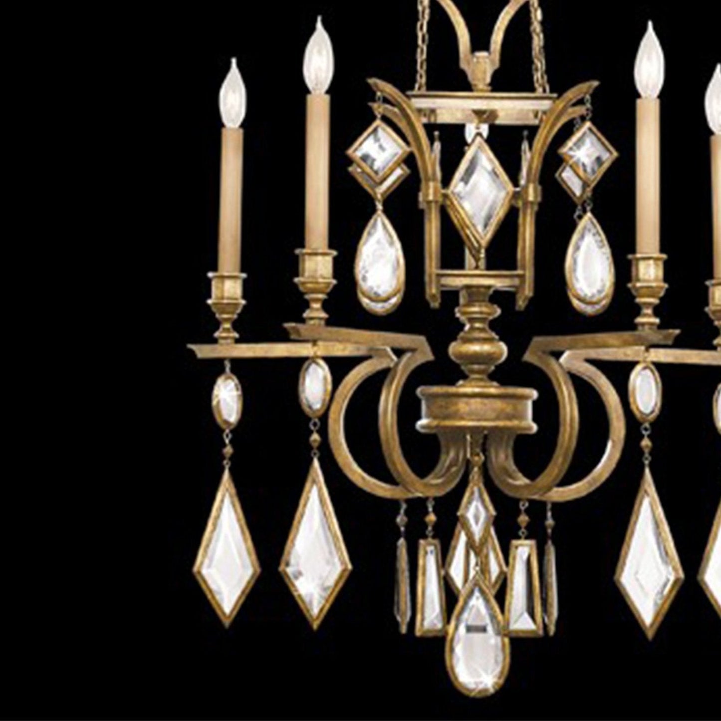 Fine Art Encased Gems 27" Round Chandelier