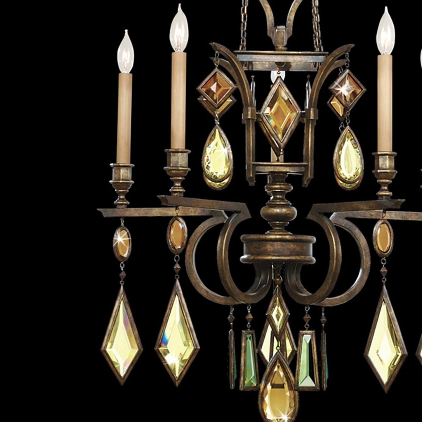 Fine Art Encased Gems 27" Round Chandelier