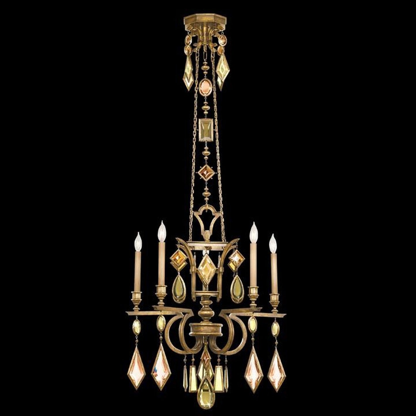 Fine Art Encased Gems 27" Round Chandelier