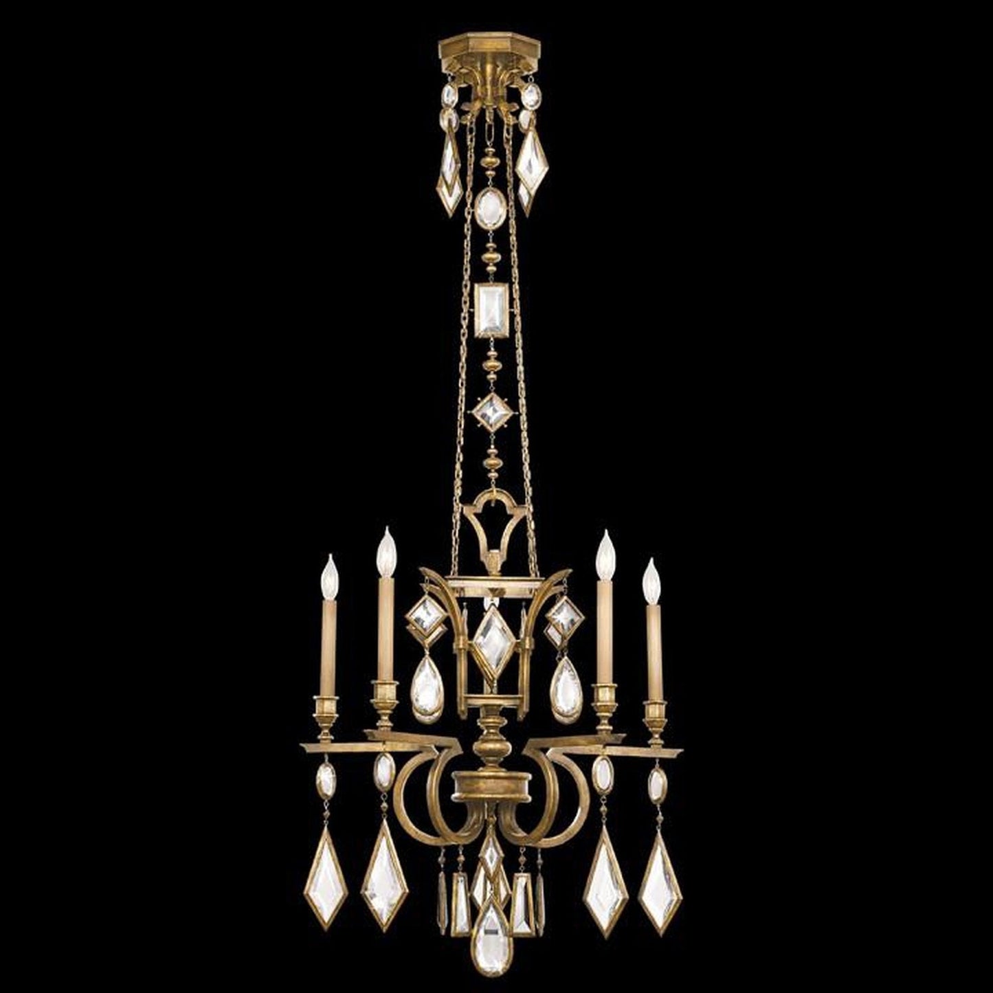 Fine Art Encased Gems 27" Round Chandelier