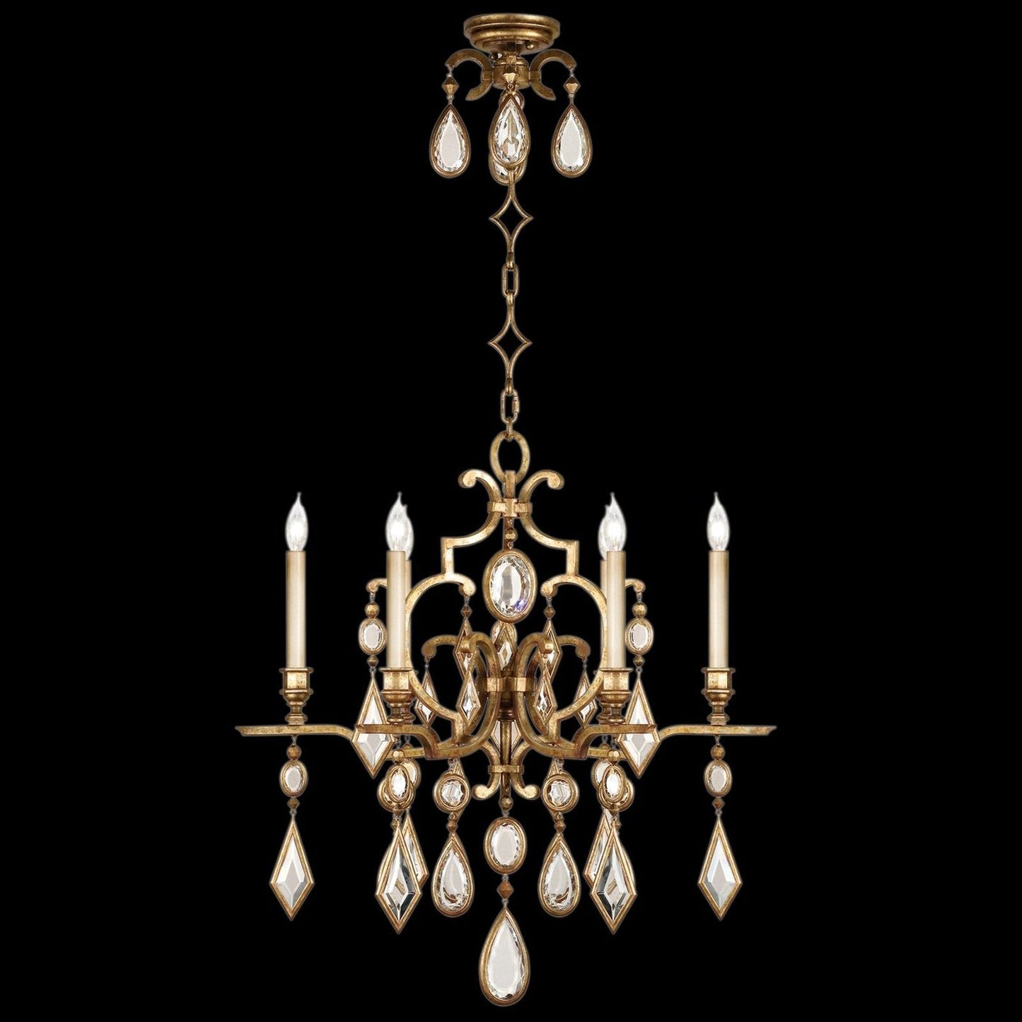 Fine Art Encased Gems 29" Round Chandelier