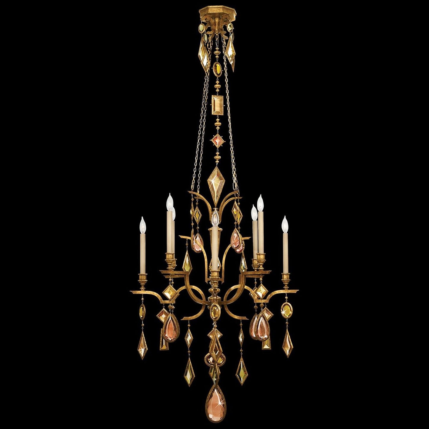 Fine Art Encased Gems 31" Round Chandelier