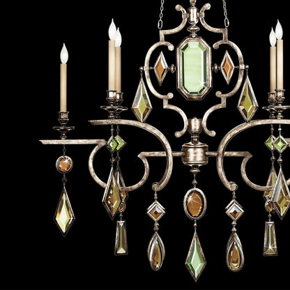 Fine Art Encased Gems 50" Oval Chandelier