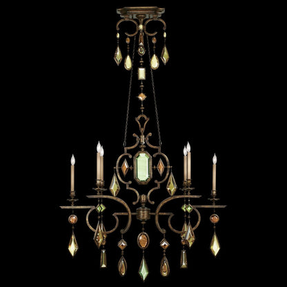 Fine Art Encased Gems 50" Oval Chandelier