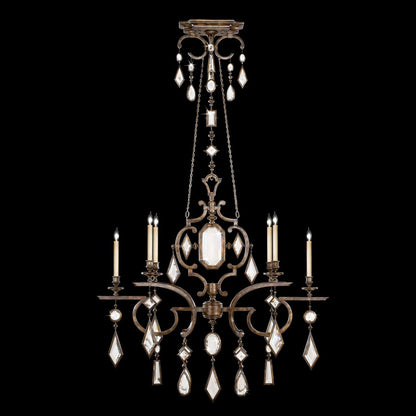 Fine Art Encased Gems 50" Oval Chandelier