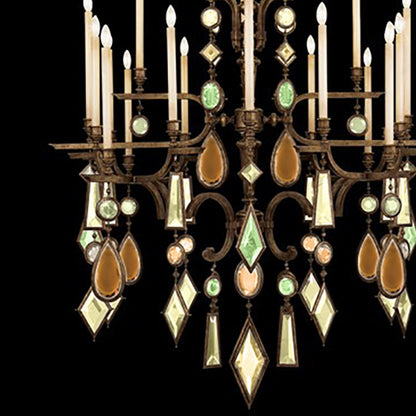 Fine Art Encased Gems 53" Round Chandelier