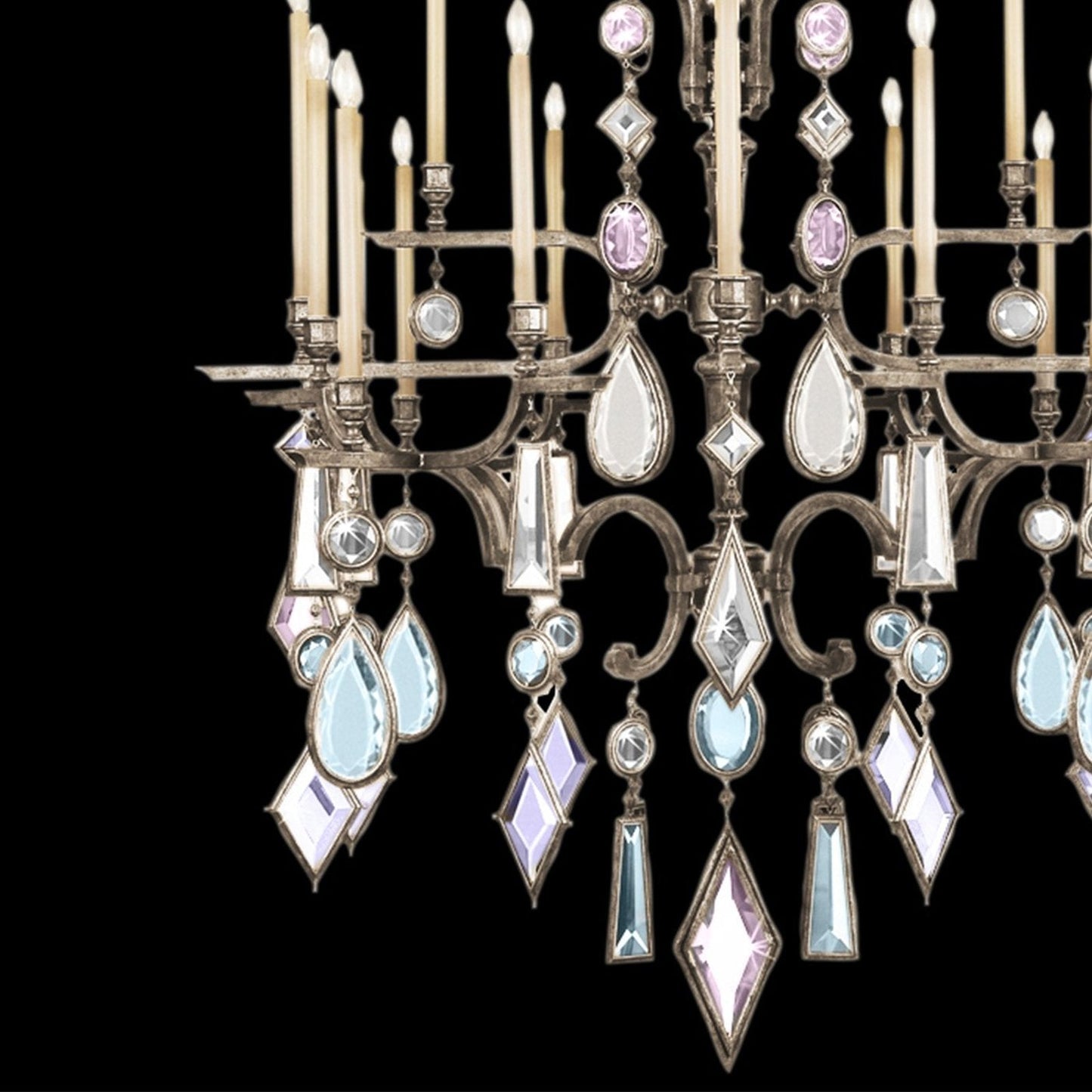 Fine Art Encased Gems 53" Round Chandelier