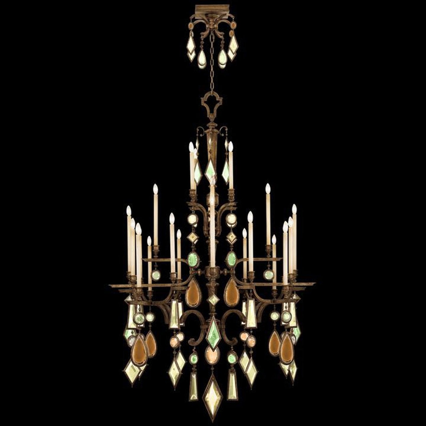 Fine Art Encased Gems 53" Round Chandelier