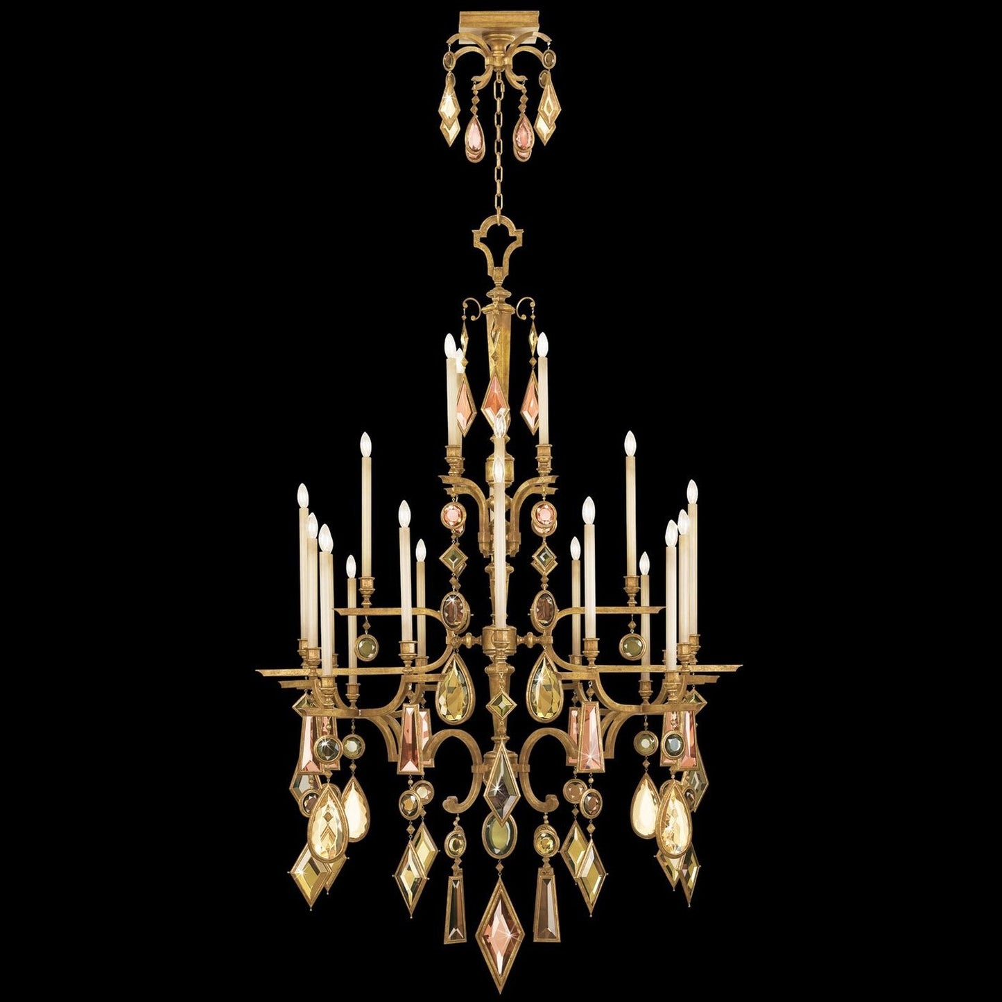 Fine Art Encased Gems 53" Round Chandelier