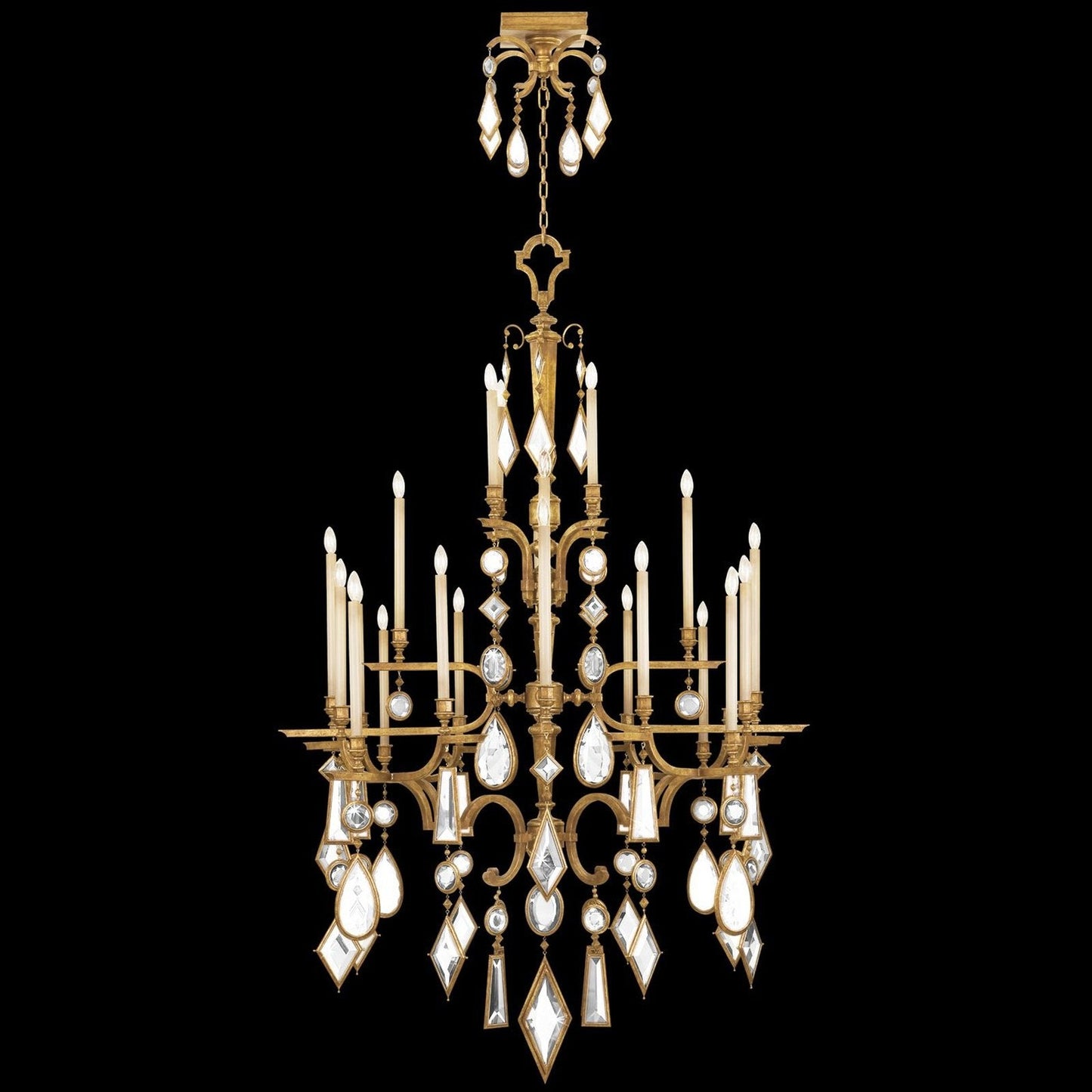 Fine Art Encased Gems 53" Round Chandelier