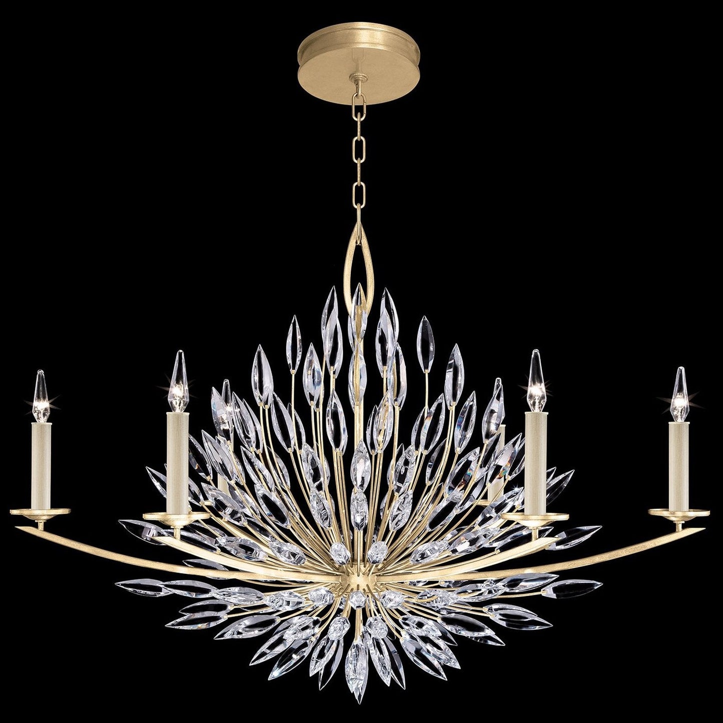 Fine Art Lily Buds 48" Oblong Chandelier