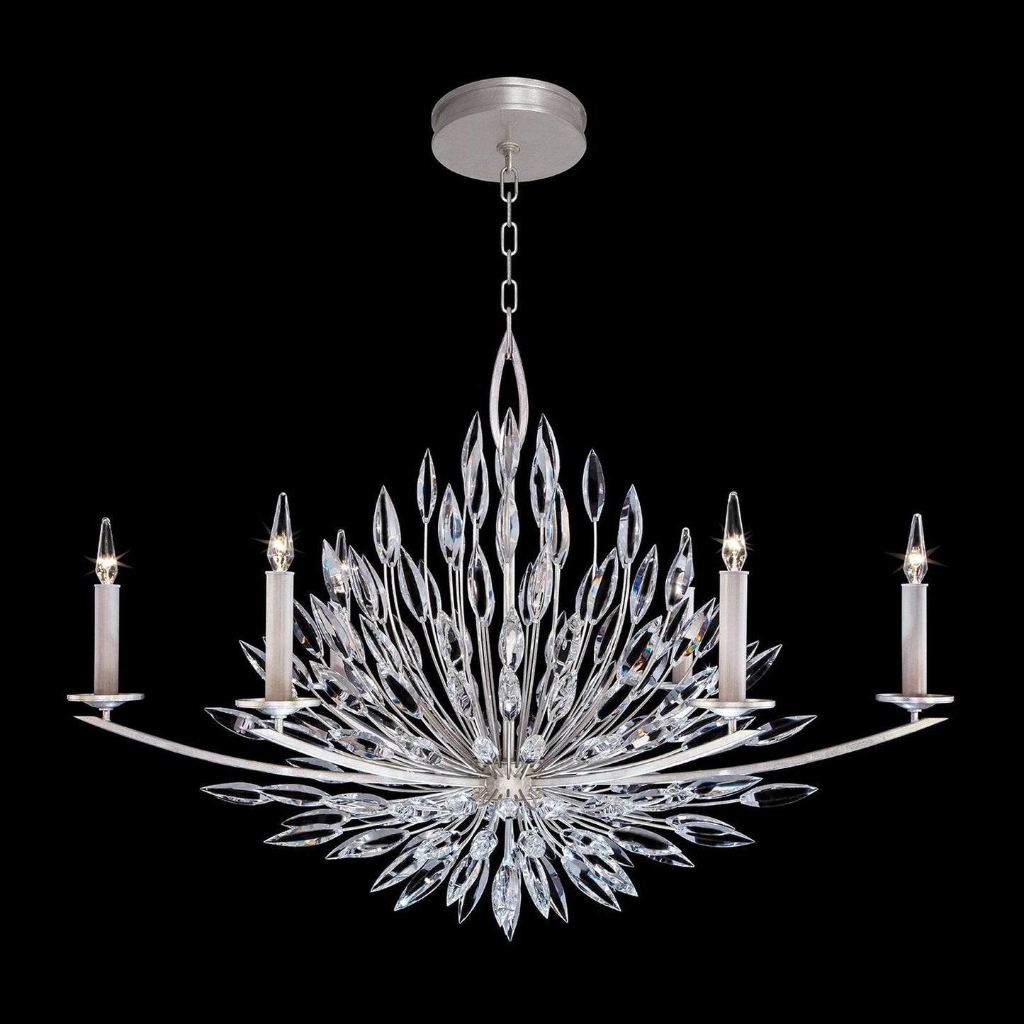 Fine Art Lily Buds 48" Oblong Chandelier